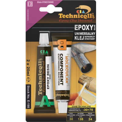 Technicqll E-198 Клей епоксидний універсальний 2x20ml тюбик 