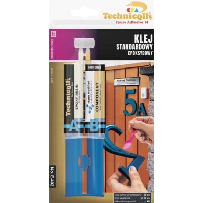 Technicqll E-402 Клей епоксидний універсальний 2x12ml шприц 