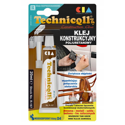 Technicqll R-167 Клей поліуретановий конструкційний 20ml тюбик 