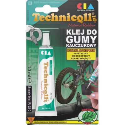 Technicqll R-310 Клей каучуковий резиновий латки 20ml тюбик 